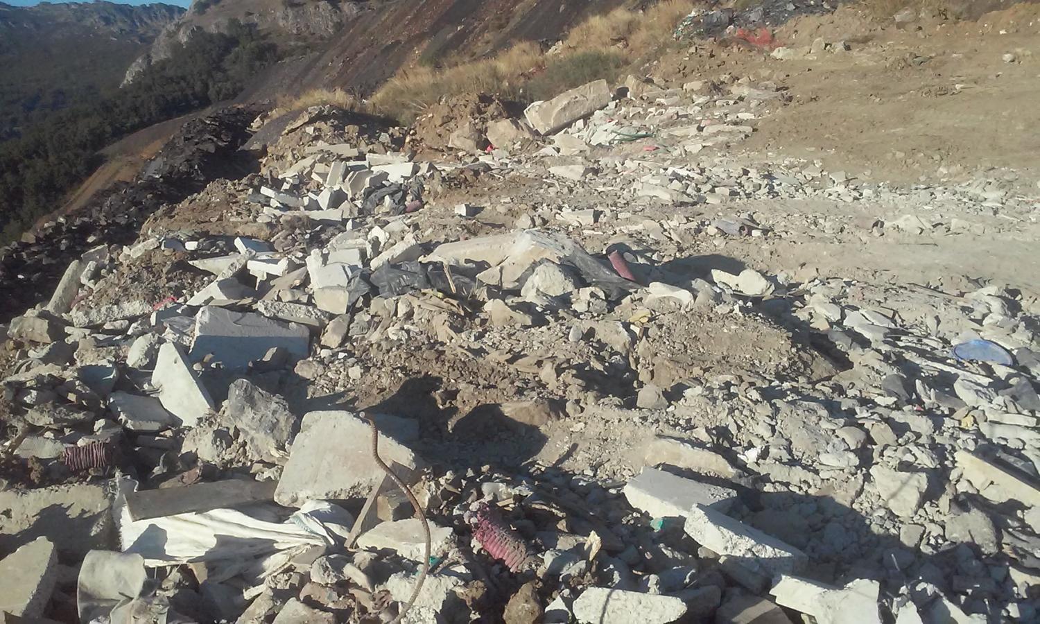 Los vertidos que no pudieron ser localizados