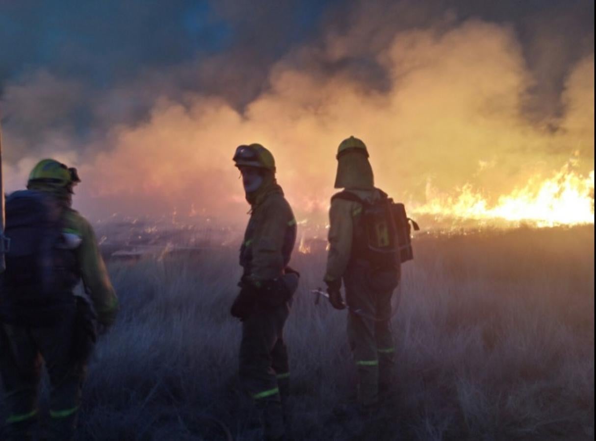 Incendio en Villamontán de la Valduerna