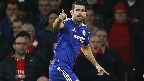 Diego Costa, en un partido con el Chelsea. 