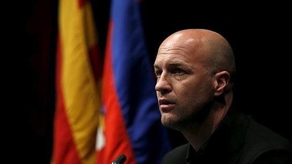 Jordi Cruyff, durante su comparecencia. 