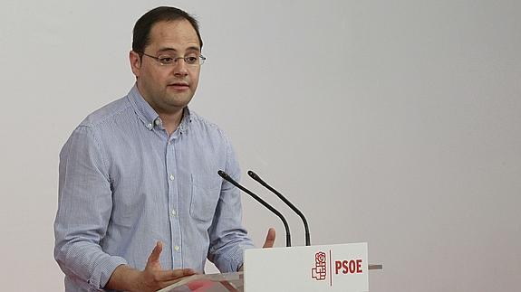 El secretario de Organización del PSOE, César Luena. 