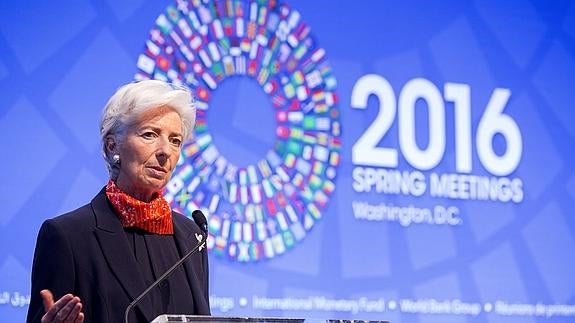 La directora gerente del FMI, Christine Lagarde.