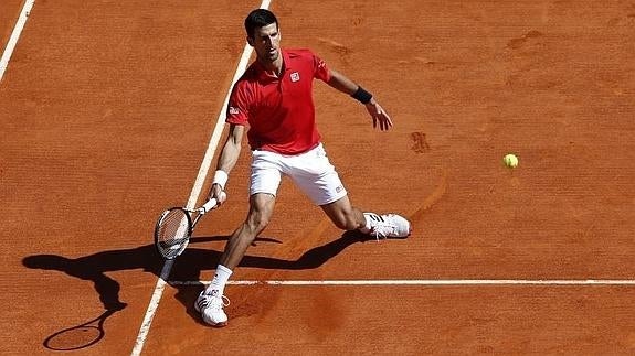 Djokovic, durante su partido. 