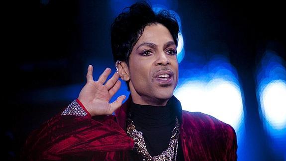 El cantante Prince, durante un concierto en Budapest.
