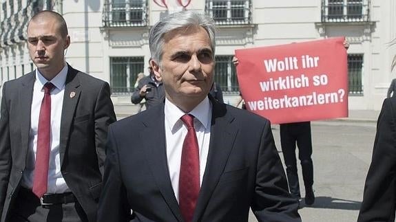 El canciller austríaco Werner Faymann. 