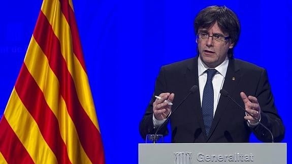 El presidente de la Generalitat, Carles Puigdemont. 