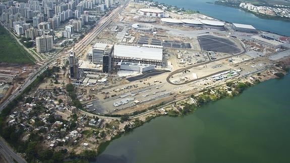 Vista aérea de las instalaciones de Deodoro. 