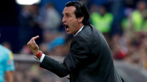 Emery dirige al Sevilla en la final de la Copa del Rey. 