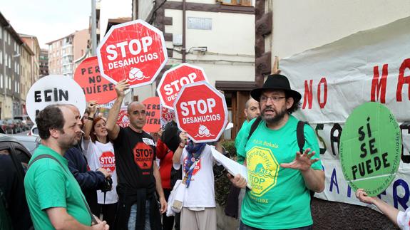 Protesta contra los desahucios. 