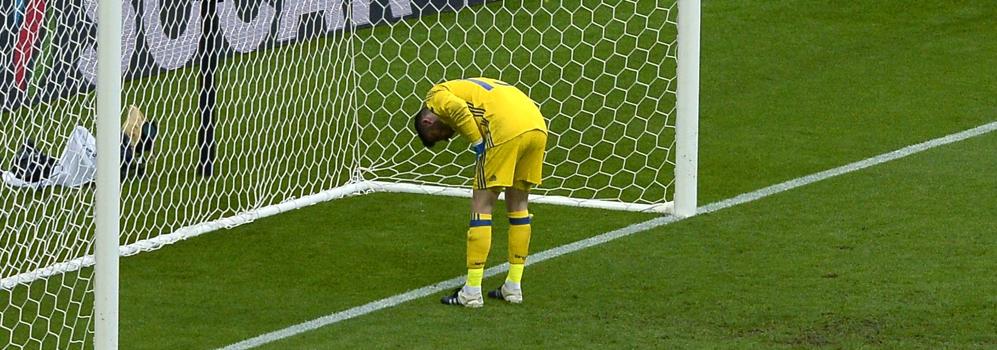 De Gea, durante el partido contra Italia. 