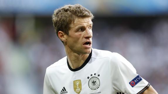 Thomas Müller, durante un partido de la Eurocopa. 