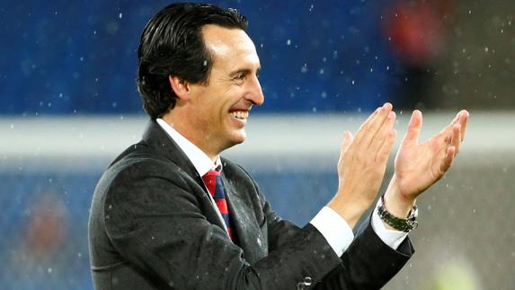 Emery, durante la última final de la Europa League. 