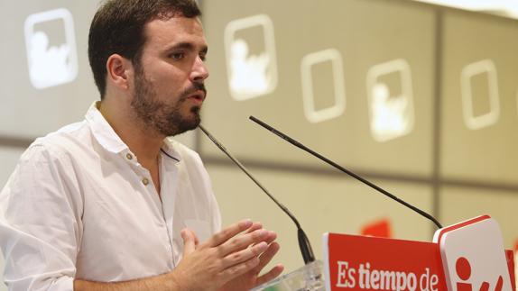 El coordinador federal de IU, Alberto Garzón.