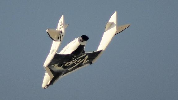 El avión espacial SpaceShipTwo.