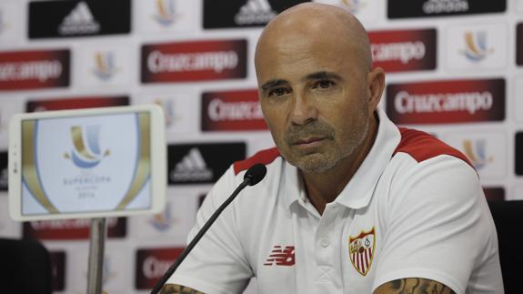 El entrenador del Sevilla, Jorge Sampaoli.