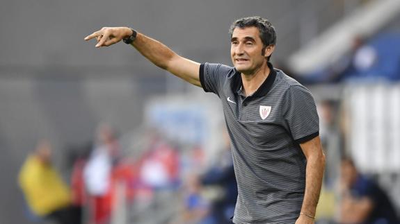 El entrenador del Athletic Club de Bilbao, Ernesto Valverde.