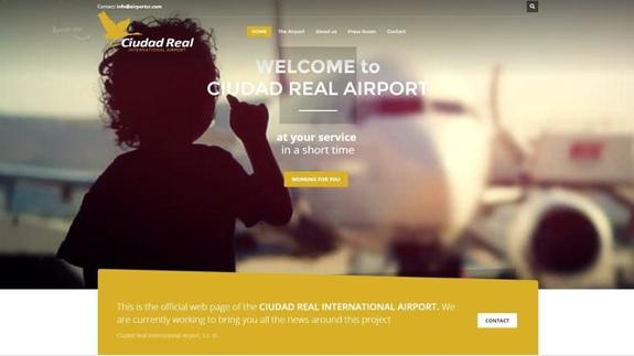 Web del aeropuerto de Ciudad Real. 