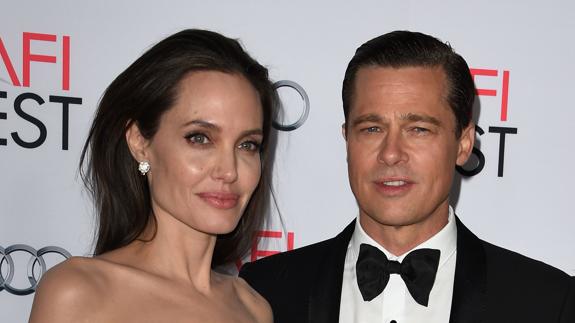 Angelina Jolie y Brad Pitt, en 2015.