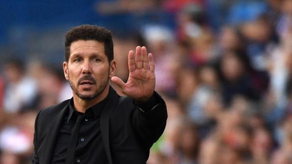 Cholo Simeone, entrenador del Atlético. 