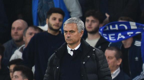 Mourinho, durante el último partido. 