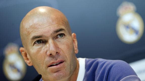 Zidane, en rueda de prensa. 