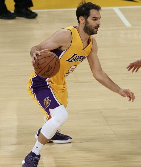 El base español de Los Ángeles Lakers José Manuel Calderón.