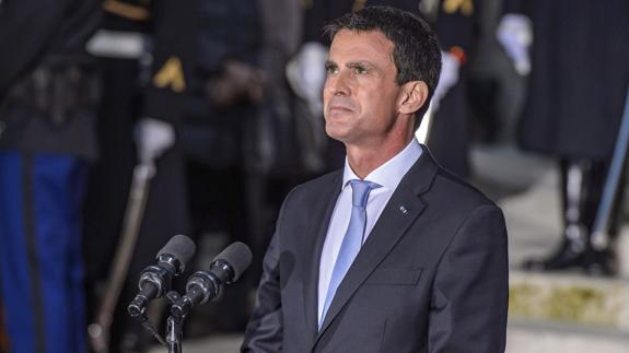 Manuel Valls, durante una ceremonia política.