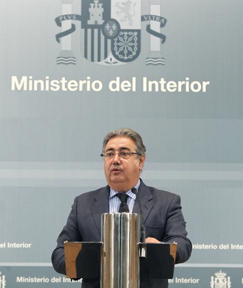 Zoido, durante una conferencia de prensa. 