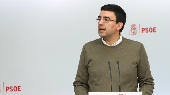 El portavoz de la gestora del PSOE, Mario Jiménez.