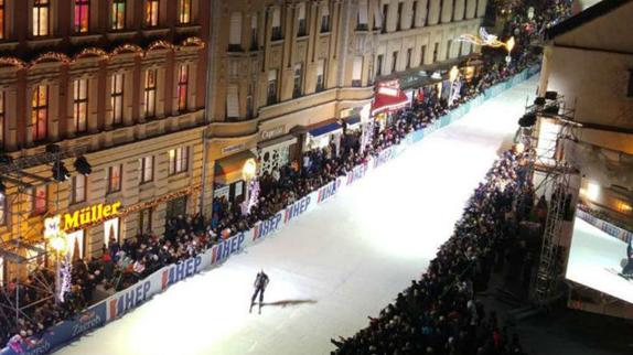 Pista de esquí en el centro de Zagreb