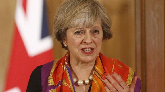 La primera ministra británica, Theresa May.