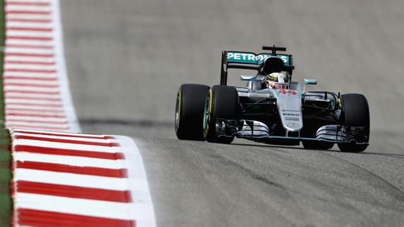 Lewis Hamilton, durante el último Gran Premio de EE UU. 