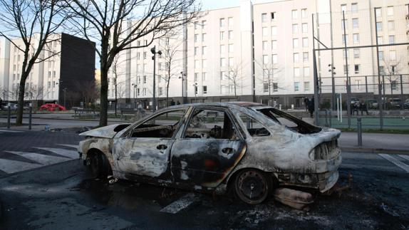 Las calles de la localidad de Aulnay-sous-Bois tras los disturbios.