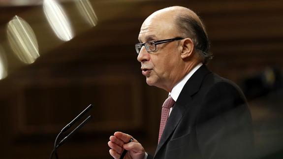 Cristóbal Montoro, ministro de Hacienda.