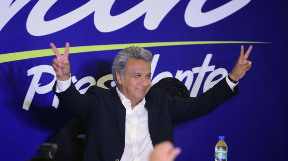 Lenin Moreno, candidato oficialista en las elecciones ecuatorianas.