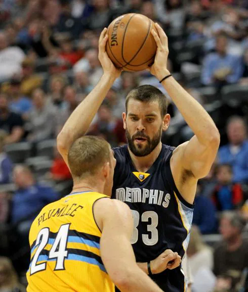 Marc Gasol, durante el partido. 