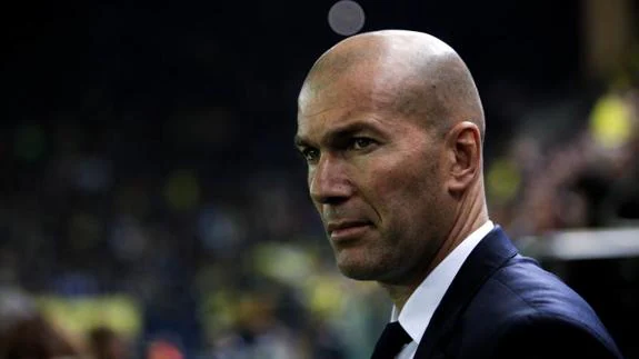 Zinedine Zidane, frente al Villarreal. 