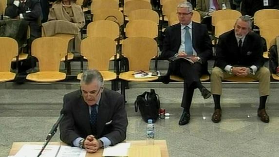 Declaración de Bárcenas durante el juicio por el 'caso Gürtel'.