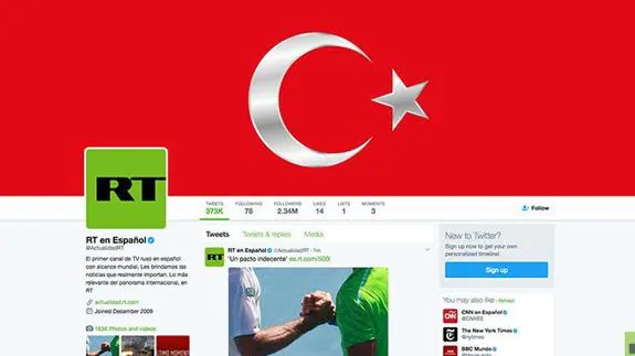 Ataque masivo en Twitter con mensajes antieuropeos de Erdogan