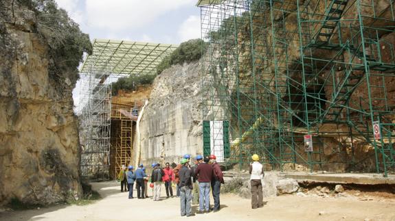 Vista de los yacimientos de Atapuerca.