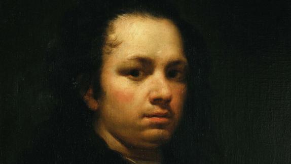 Autorretrato de un joven Francisco de Goya.