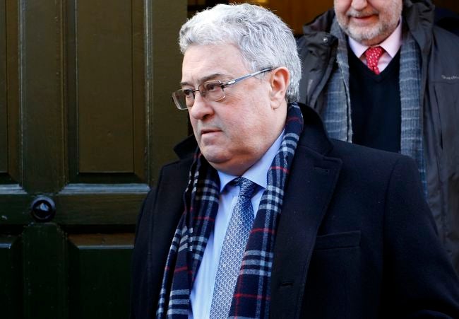 García García, a su salida este sábado de la Audiencia. 