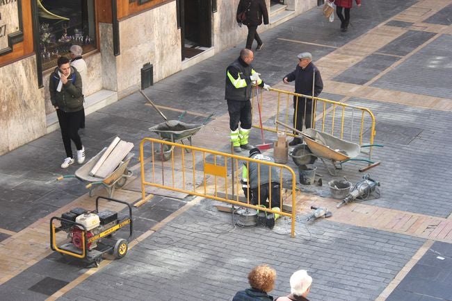 Obras en la Calle Ancha.