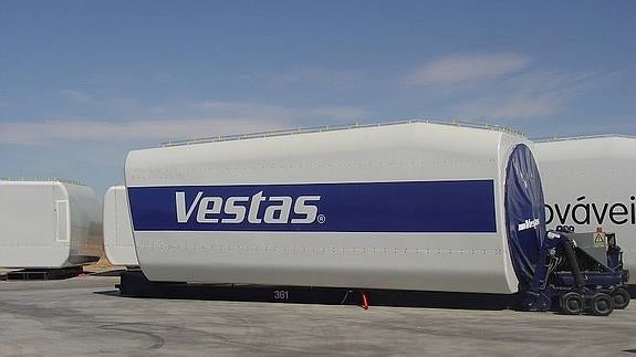 Producción en la factoría de Vestas en León