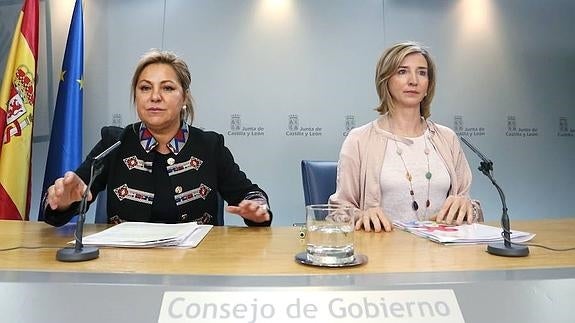 Rosa Valdeón y Alicia García comparecen en rueda de prensa tras la reunión del Consejo de Gobierno