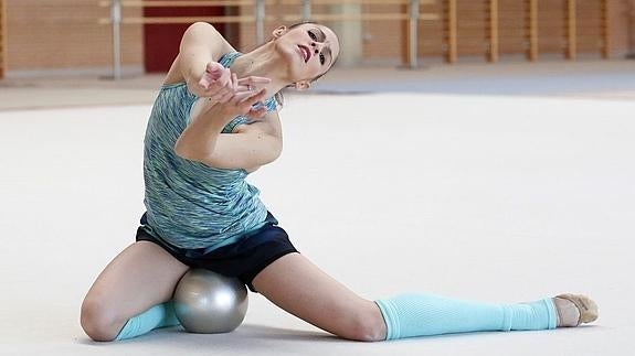 Carolina Rodríguez posa durante un entrenamiento.