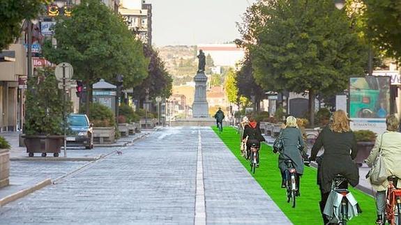 Imagen del proyecto de peatonalización planteado al Ayuntamiento.