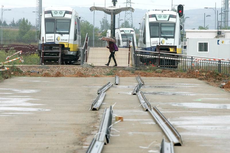 Imagen de las obras de Feve, actualmente paralizadas.