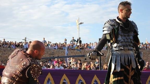 Don Suero perdona la vida a un caballero durante la celebración de las Justas Medievales