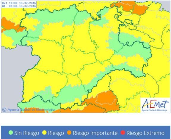 León, en alerta amarilla